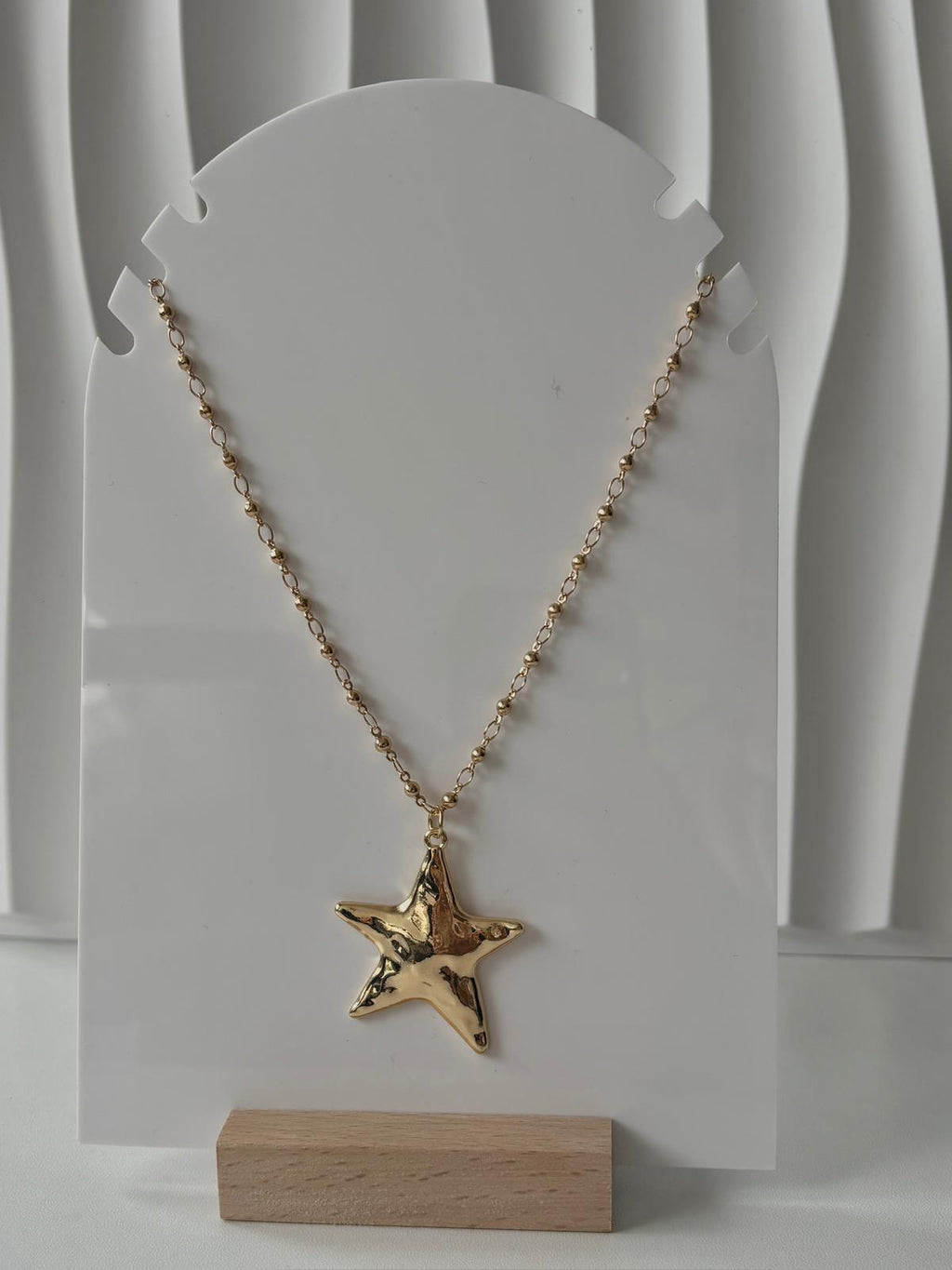 Collar estrella gold bijou