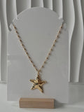 Collar estrella gold bijou