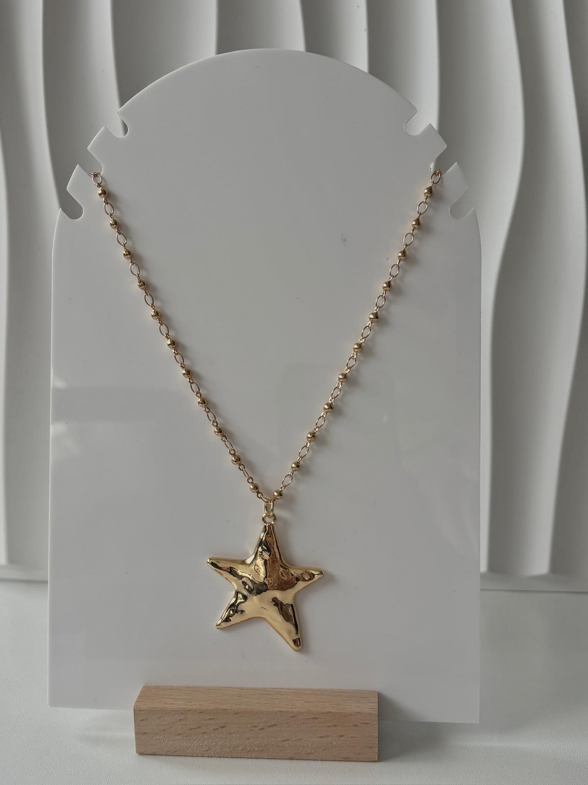 Collar estrella gold bijou